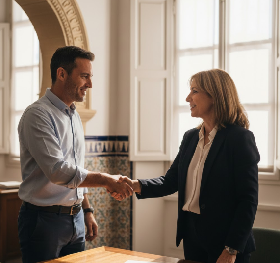 Firma de nuevo contrato de trabajo para regularización por arraigo