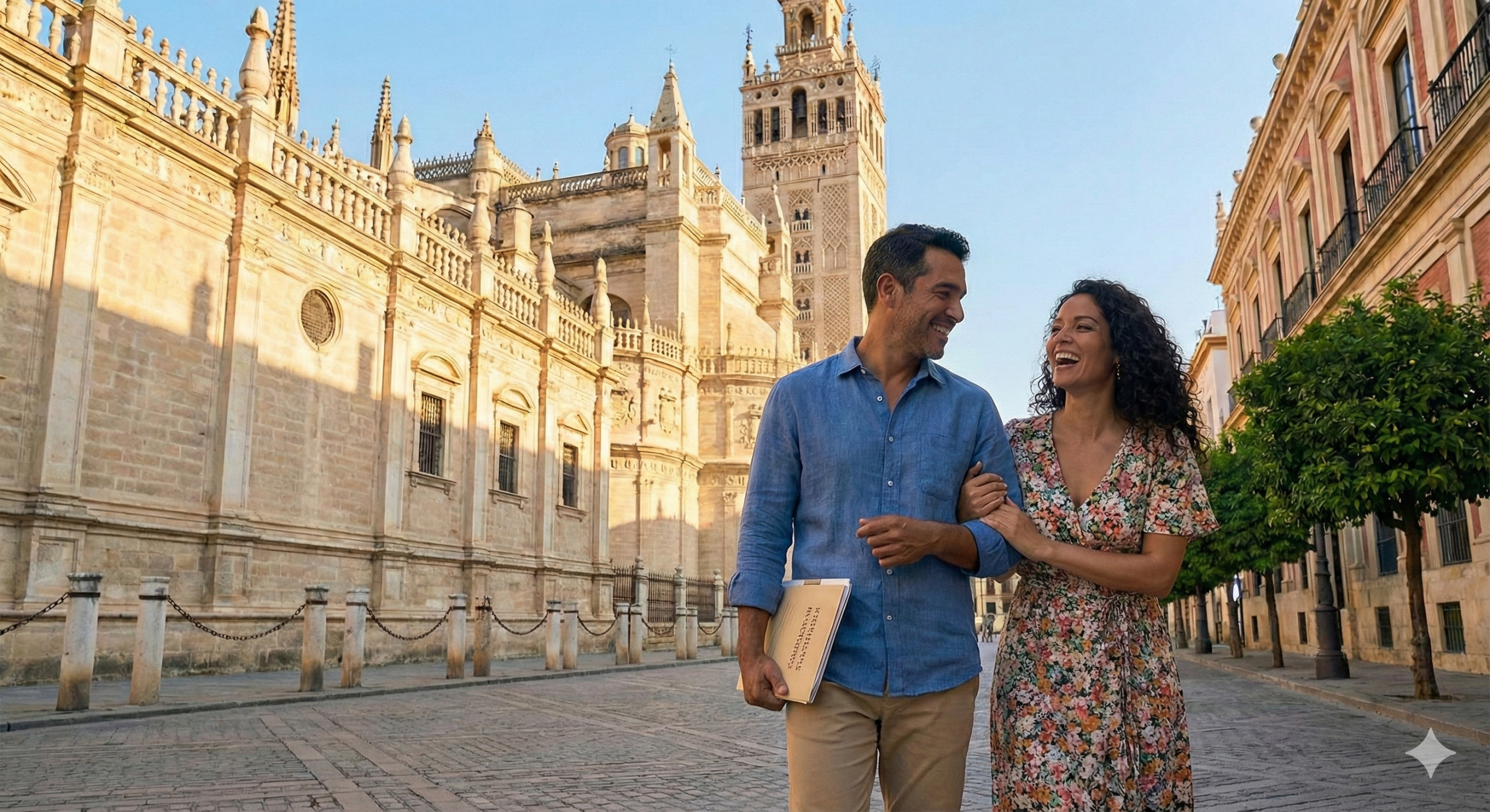 Pareja mixta en Sevilla gestionando la tarjeta de residencia de familiar de comunitario