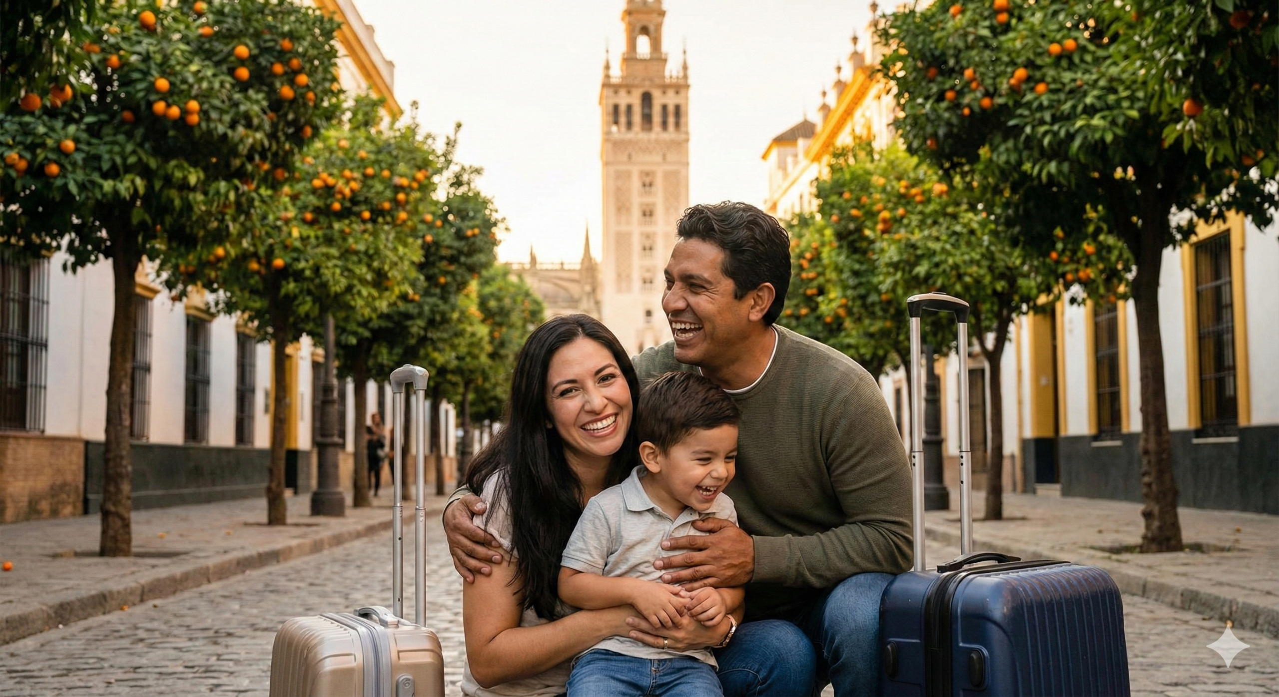 Reencuentro familiar en Sevilla tras trámite de reagrupación familiar régimen general