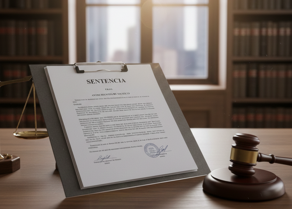 Sentencia judicial reconociendo relación laboral para arraigo laboral