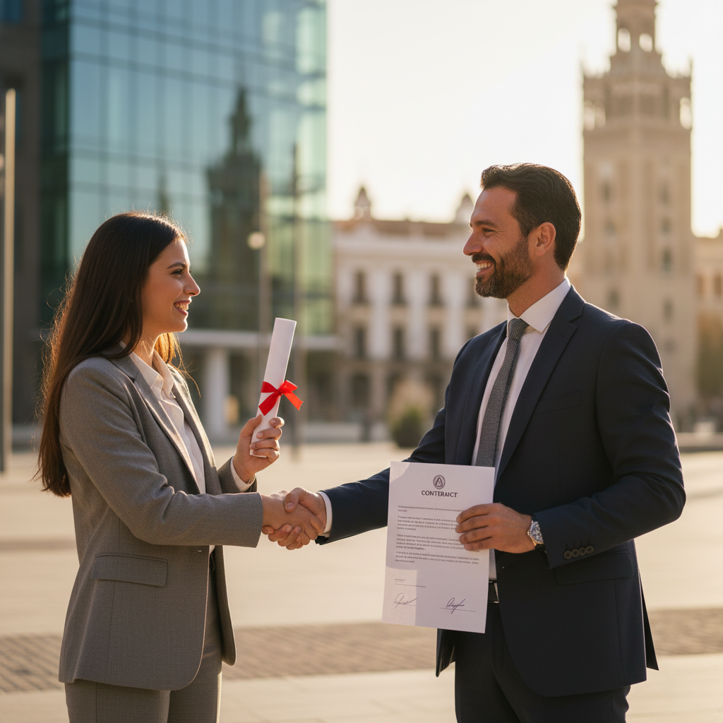 Graduado con oferta de trabajo modificando arraigo formación a cuenta ajena