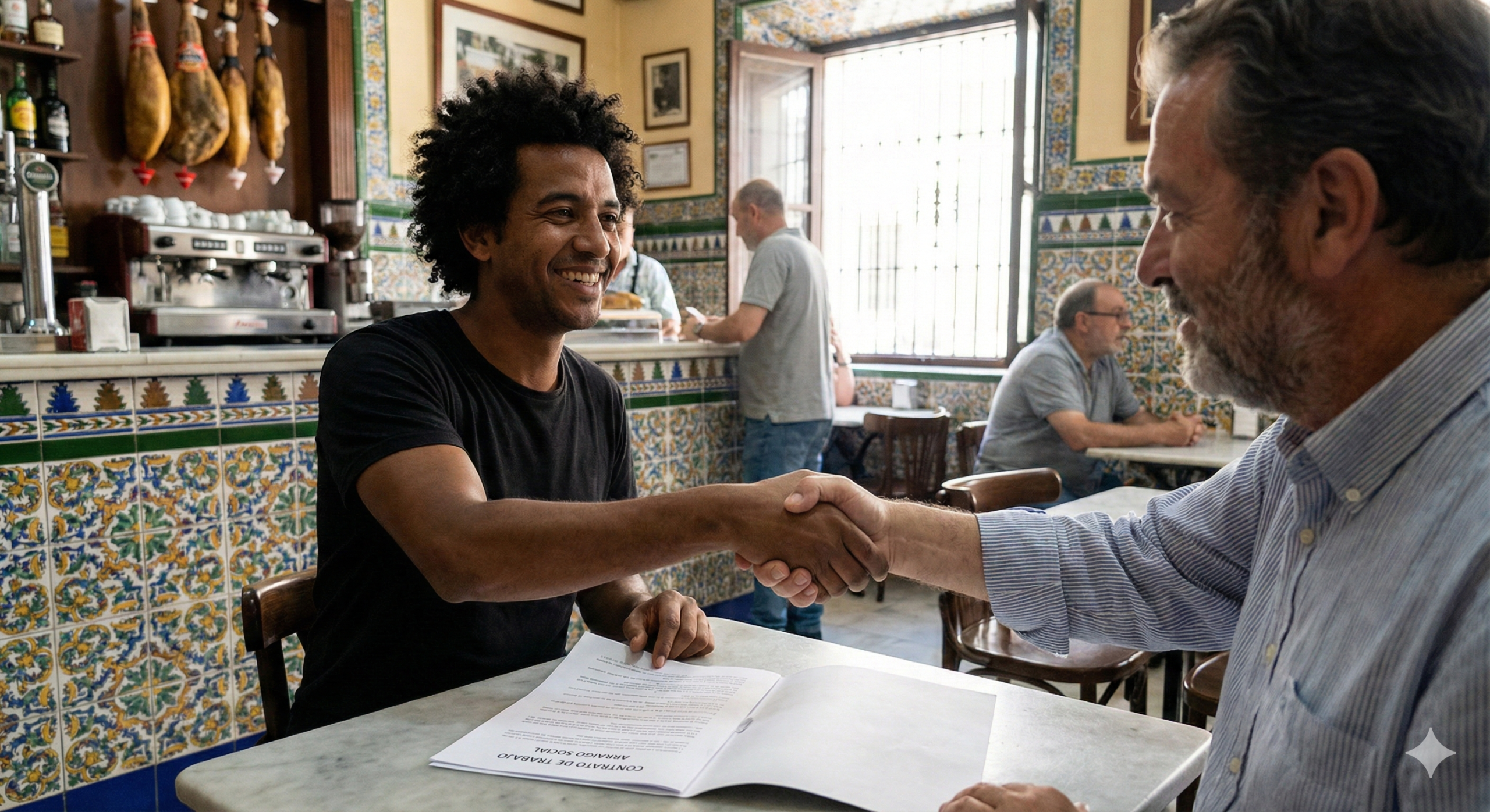 Firma de precontrato para arraigo social en Sevilla con empleador