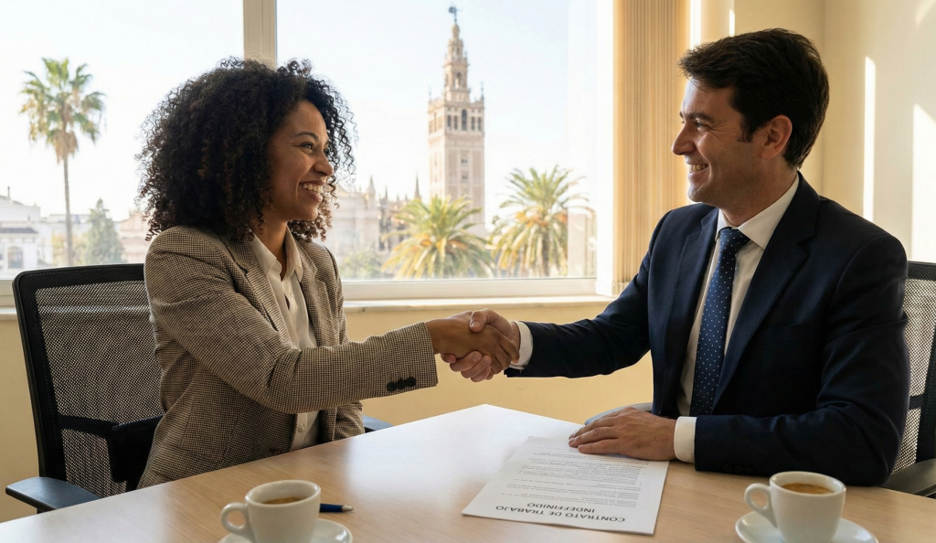 Extranjero trabajando legalmente en España con resguardo de solicitud comunitaria