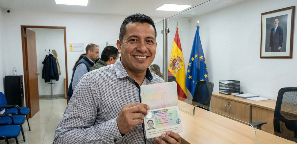 Alt: Pasaporte con visado especial para actividades culturales o científicas
