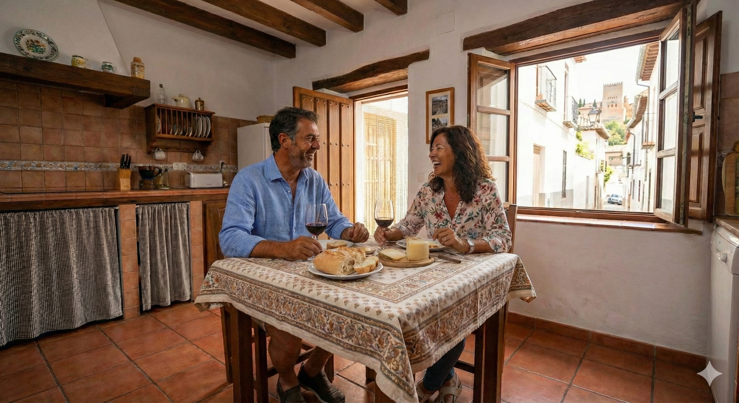 Pareja extranjera disfrutando de su jubilación en Sevilla con residencia no lucrativa