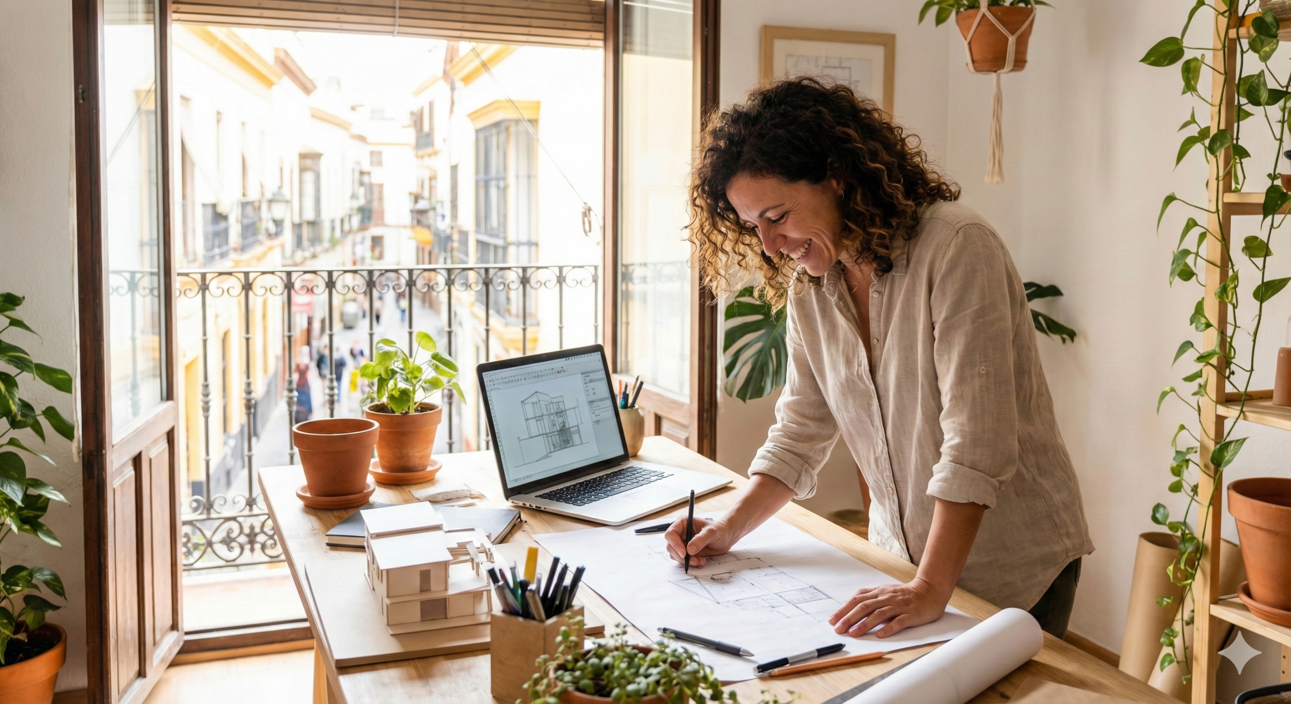 Emprendedor autónomo en Sevilla tramitando residencia por cuenta propia con plan de empresa