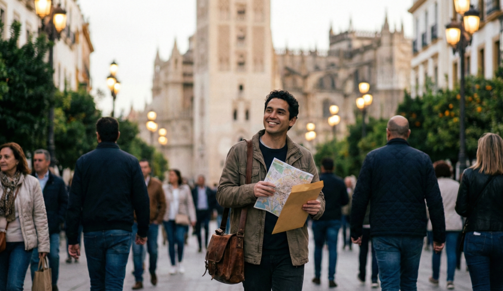 Residente extranjero en Sevilla cumpliendo 2 años para arraigo laboral