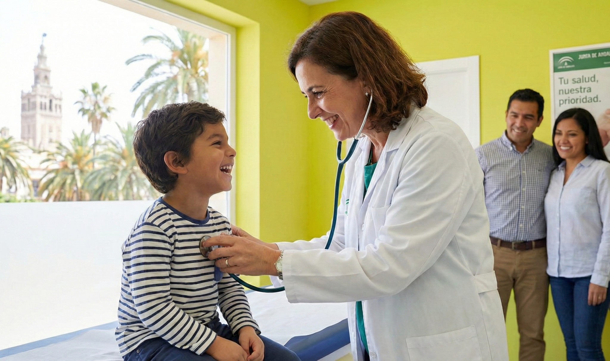 Revisión médica de niño extranjero para seguro médico privado de visado en España