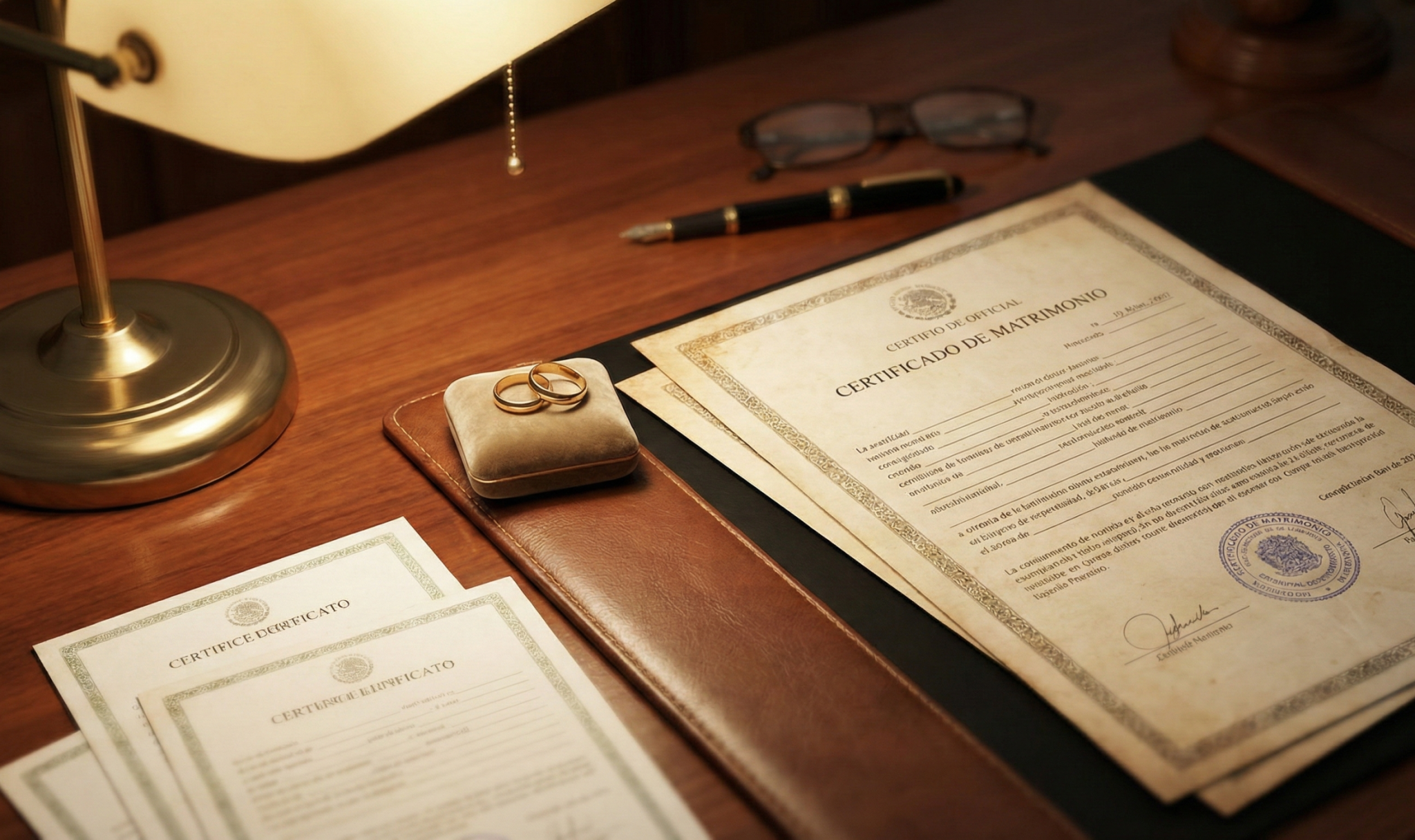 Certificados de matrimonio y nacimiento legalizados para visado de familiares de estudiante