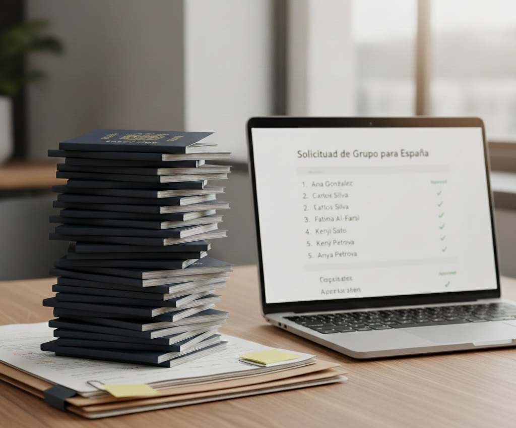 Gestión de autorización colectiva de residencia temporal y trabajo para temporeros