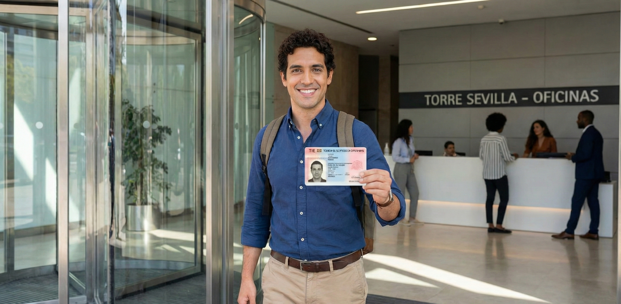 Trabajador extranjero con tarjeta TIE y alta en seguridad social en Sevilla