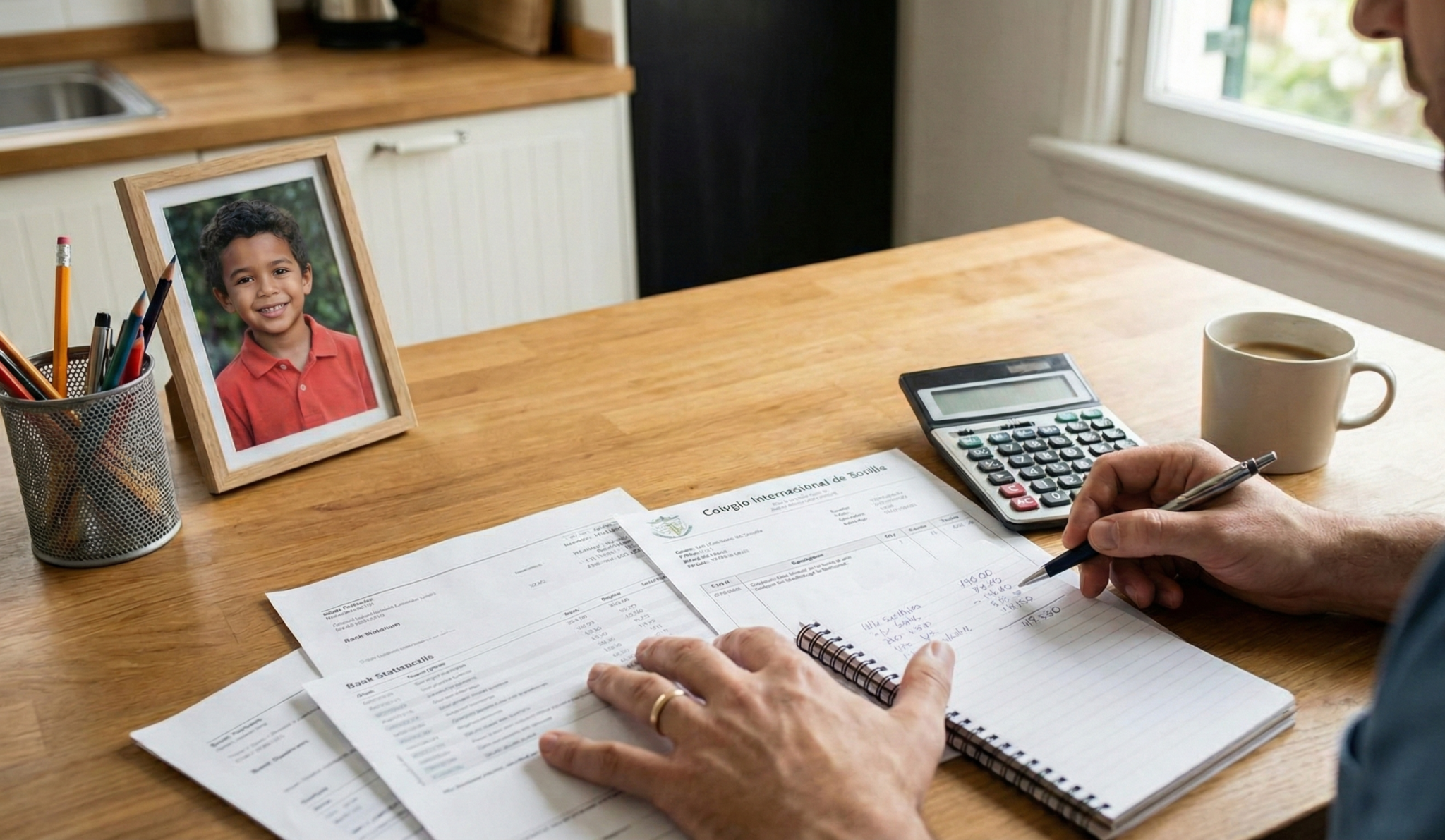 Planificación de gastos de escolarización y manutención para visado de menor