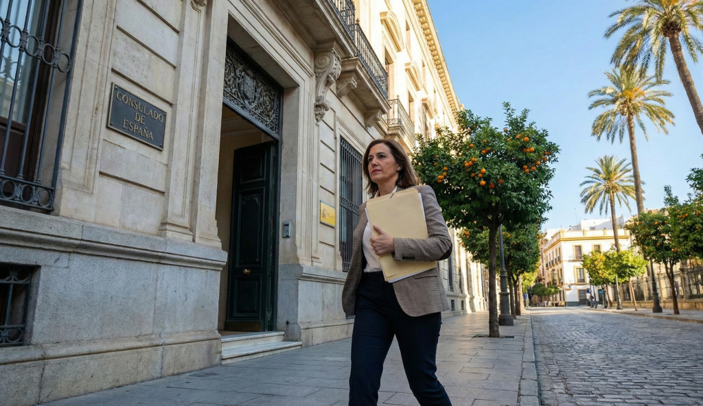 Presentación de solicitud de autorización residencia y trabajo cuenta propia en Consulado