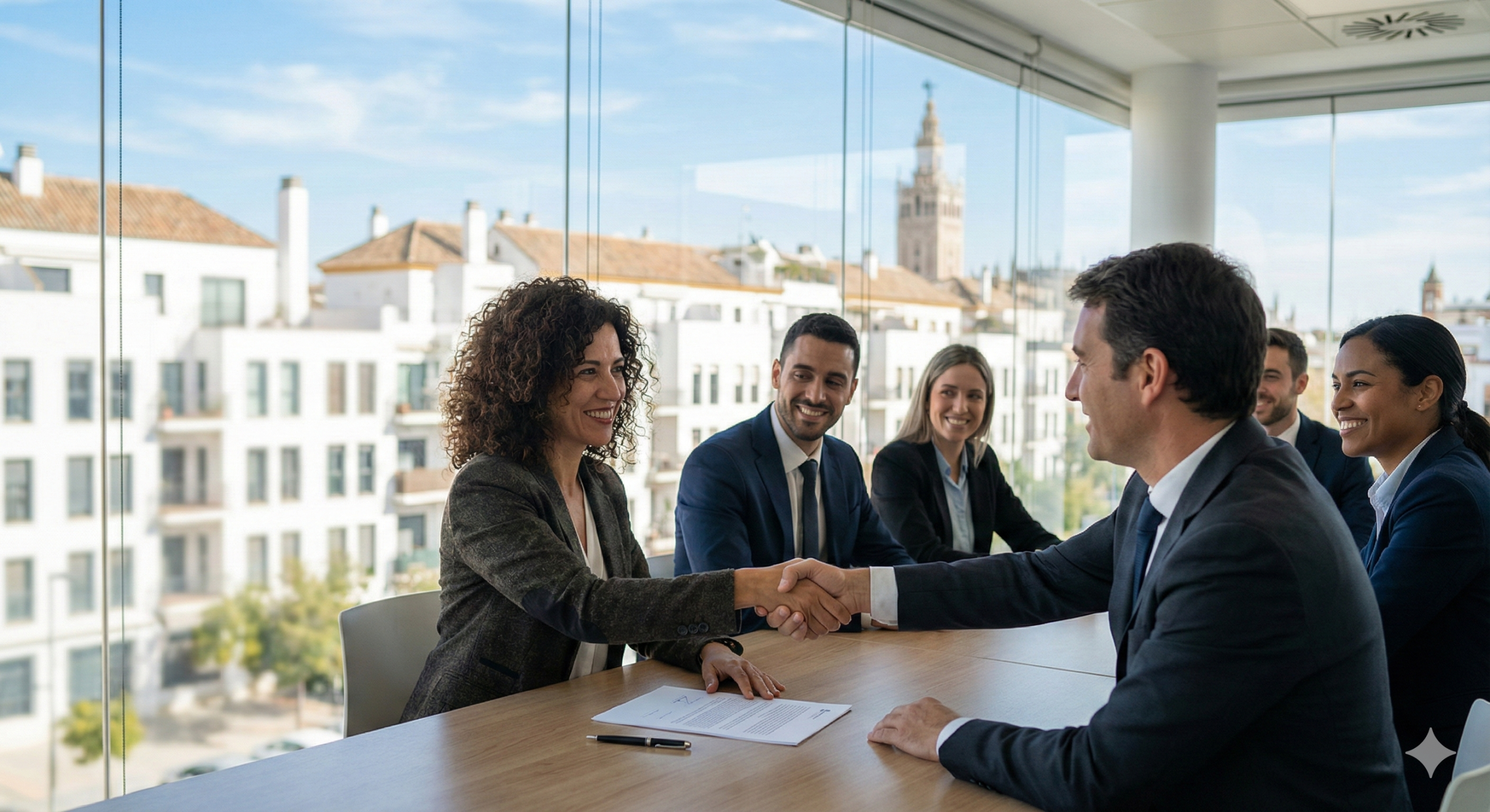 Firma de contrato de trabajo en Sevilla para solicitud de permiso de residencia por cuenta ajena