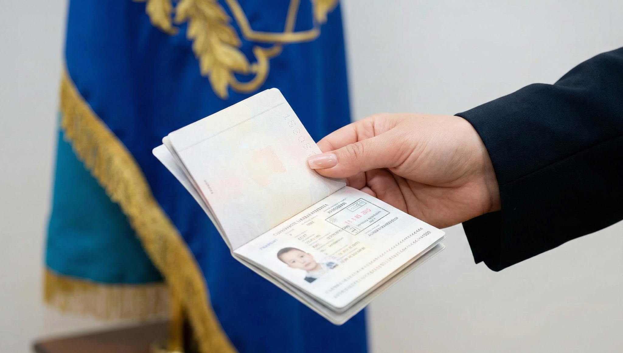 Pasaporte de menor con visado de estudios España aprobado