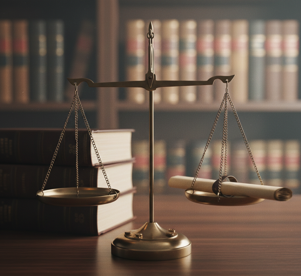 Símbolo de justicia proceso penal violencia de género