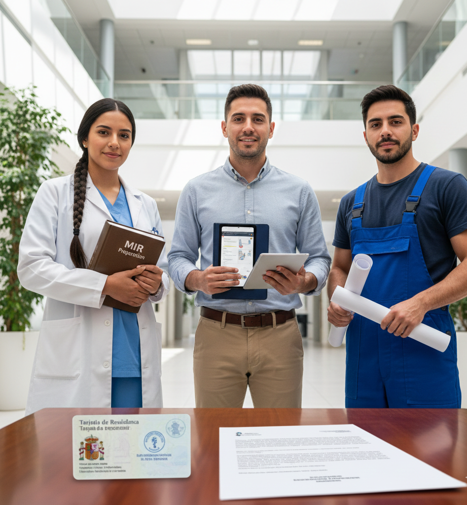 Estudiantes de MIR, FP y auxiliares de conversación con autorización de estancia por estudios en España