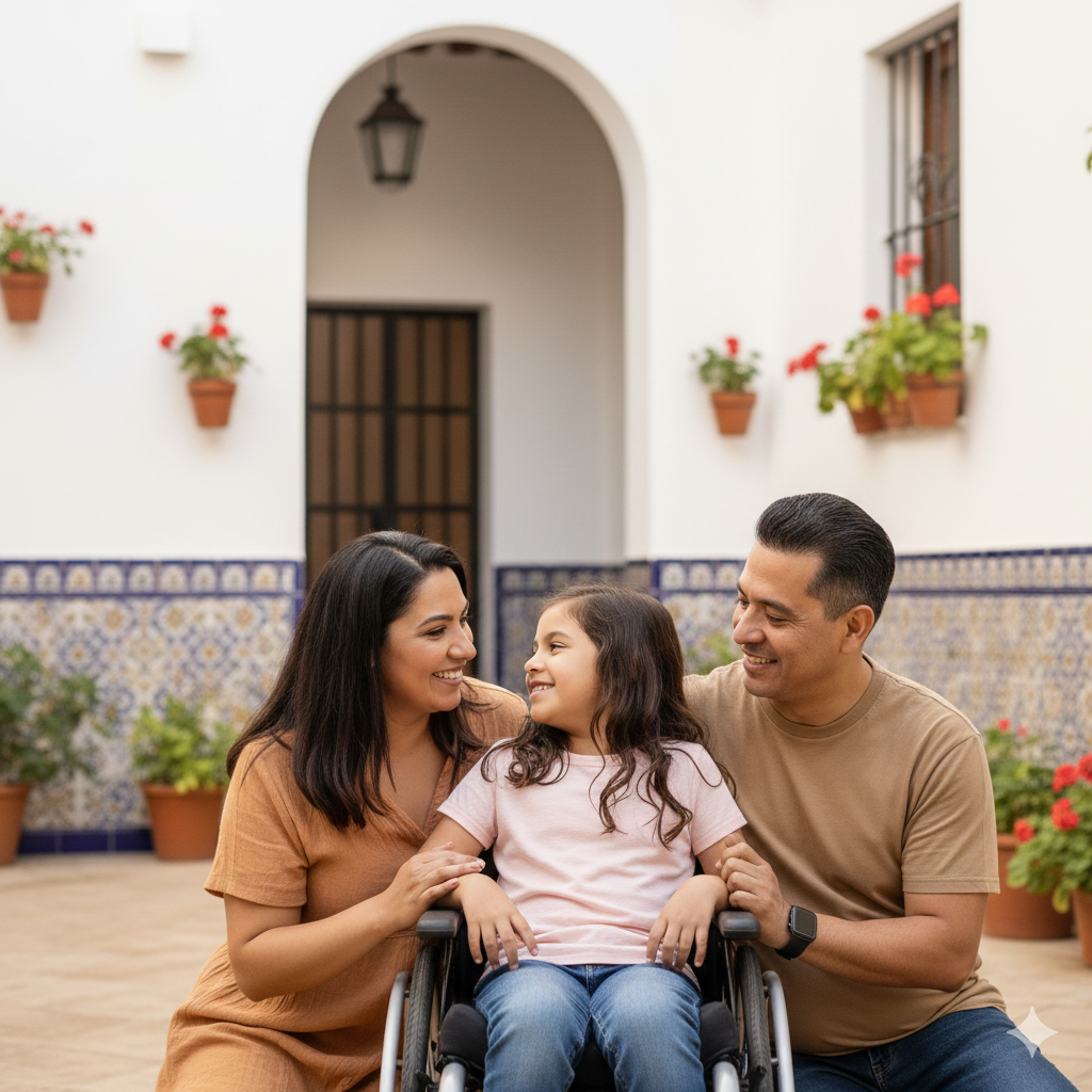 familia menor con discapacidad