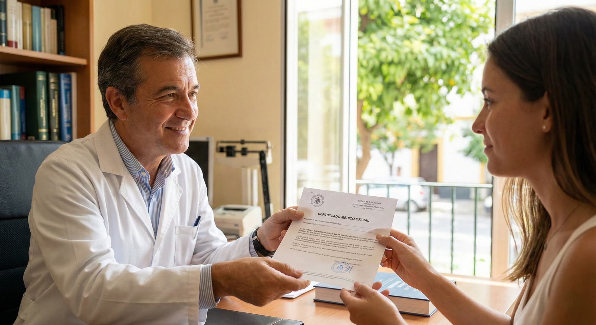 Certificado médico oficial para trámite de recuperación de residencia