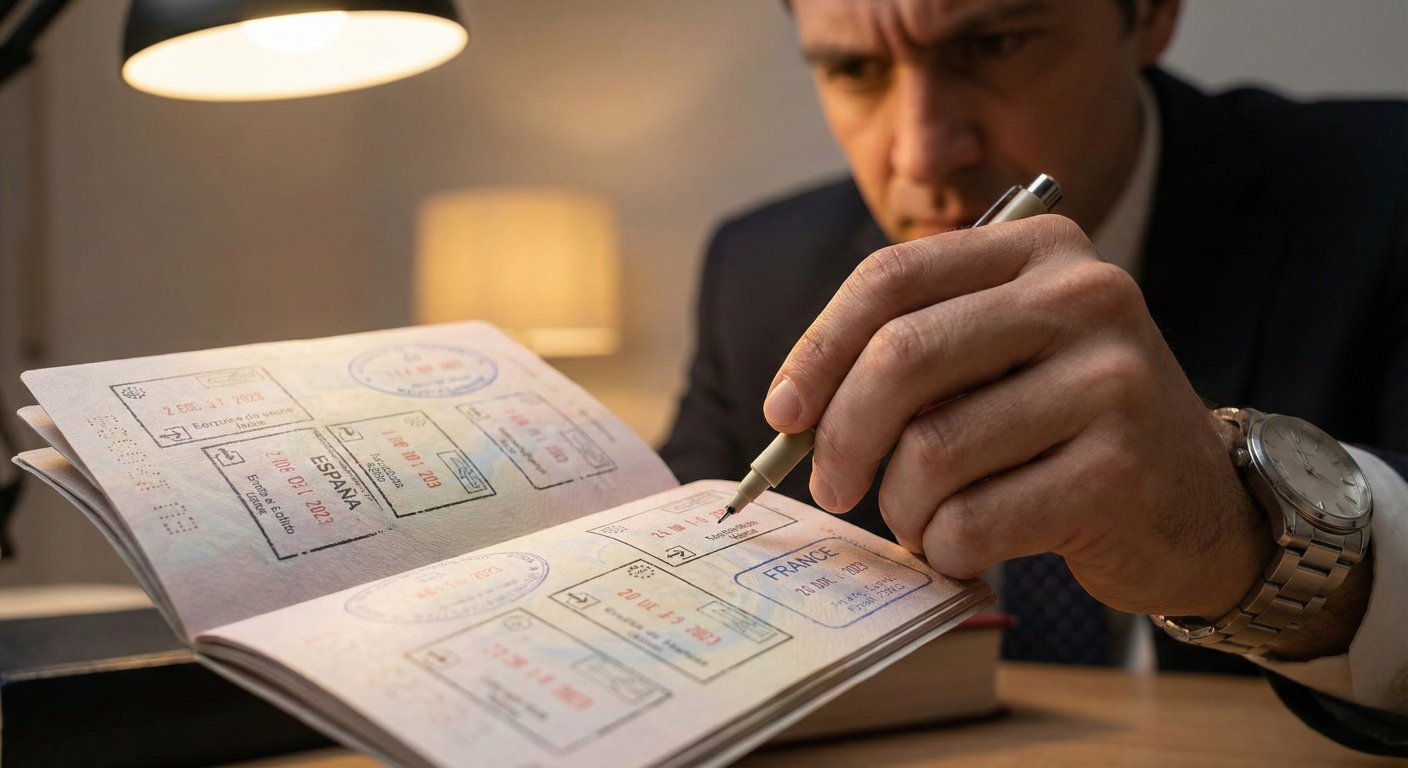 Revisión de sellos de pasaporte para control de ausencias en residencia larga duración