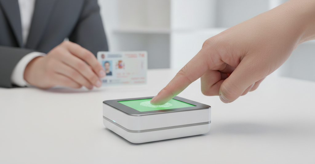 Escáner de huellas para tarjeta TIE de larga duración en Policía