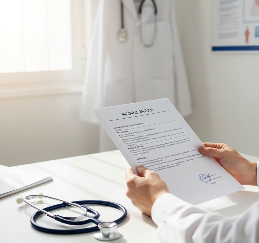 Informe médico de enfermedad grave para solicitud de residencia humanitaria